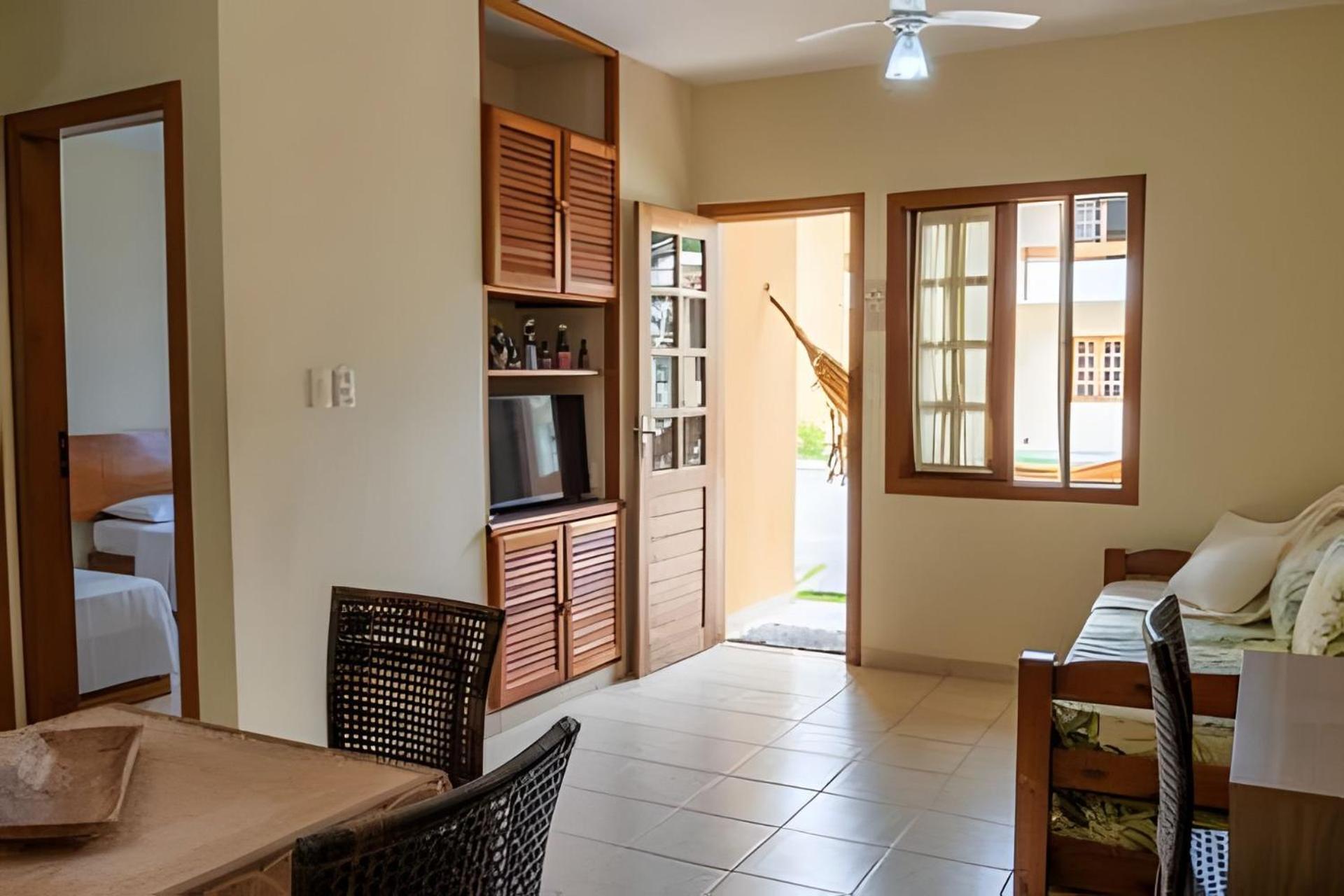 Em Frente A Praia De Taperapuan; Piscina; 1 Quarto; Wifi 300 Mbs; Estacionamento Gratuito 1 Veiculo Порту-Сегуру Экстерьер фото